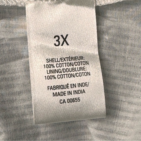 Addition Elle Pinstripe Aline Embroirdered Skirt Pockets Size 3X NWT - Picture 8 of 9